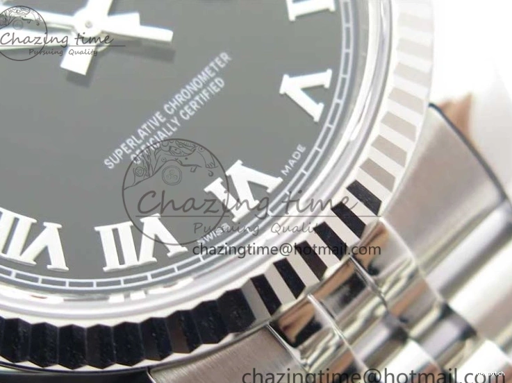 Dial Bracelet Markers Edition SH3135 116234 Roman on Black DateJust SS Jubilee 1:1 36 904L Steel Best ARF V3 0117